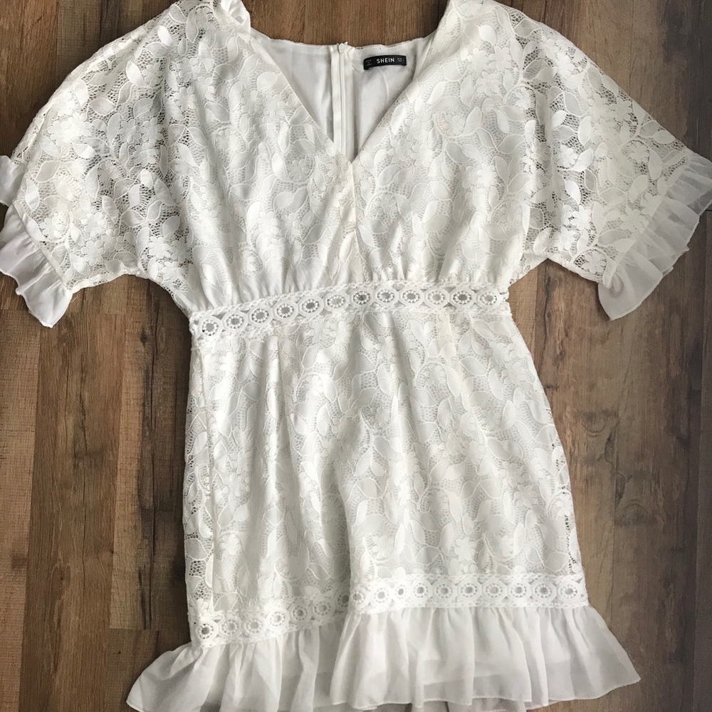 White lace dress